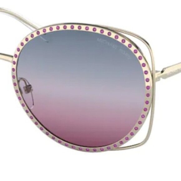 Michael Kors Rialto 1118B Sunglasses, Light Gold, New, with Hard Case - Picture 5 of 5